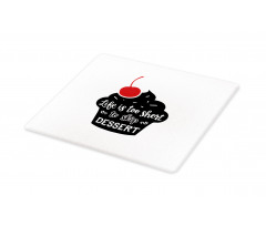 Pastry Silhouette Words Cutting Board