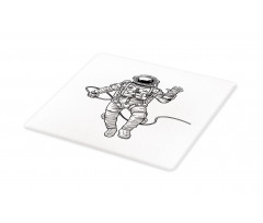 Cosmonaut Waving Hand Cutting Board