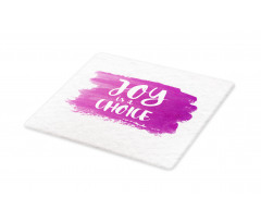 Joy is a Choice Words Art Cutting Board