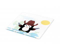 Cacti Cowboy Penguin in a Hat Cutting Board