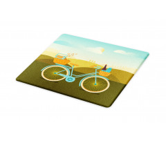 Camping Picnic Themed Bike Cutting Board