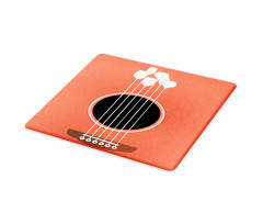 Acoustic Guitar Wine Glasses Cutting Board