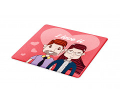 Cartoon Style Valentine's Day Cutting Board