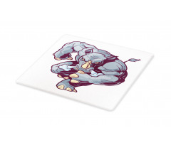 Anthropomorphic Mascot Run Cutting Board