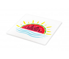 Watermelon Slice Motif Cutting Board