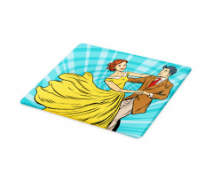 Dancing Romantic Retro Couple Cutting Board