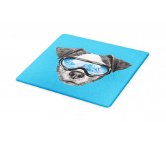 Skiing Cool Doggie Cutting Board