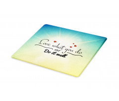 Hearts and Powerful Message Cutting Board