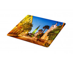 Street at Sunset Scene Cutting Board