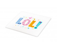 Message Expression Floral Cutting Board