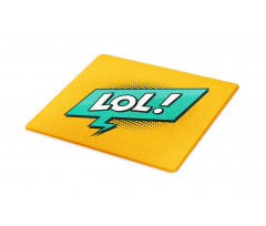 Retro Text with Speech Bubble Cutting Board