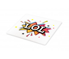 Speech Bubble Colorful Stars Cutting Board