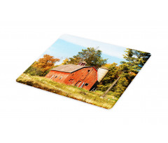 Old Barn Silo with Trees Cutting Board