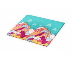 Fall Landscape Swirling Clouds Cutting Board