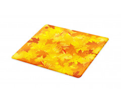 Graphic Pile of Dried Leaves Cutting Board