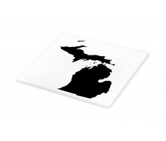 Abstract Black Silhouette Cutting Board