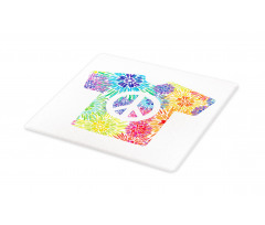 T-Shirt Design Hippie Style Cutting Board