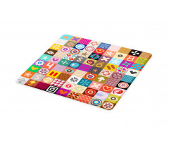 Multi Patterned Squares Cutting Board