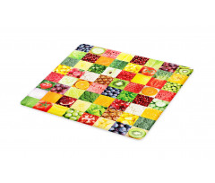 Healthy Fresh Food Squares Cutting Board