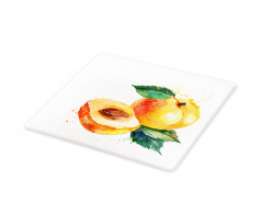 Watercolor Half Apricot Cutting Board