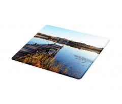 Tranquil Lake Idyllic Pier Cutting Board