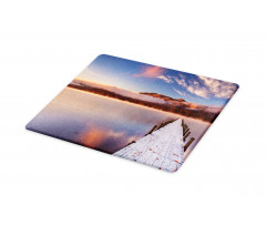 Japanese Lake Autumn Sunrise Cutting Board