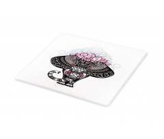 Elephant with Floral Crown Cutting Board