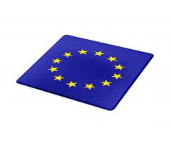 Simple European Union Flag Cutting Board