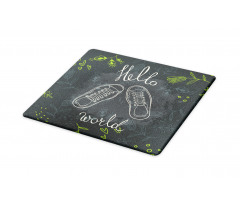 Hello World Sport Shoe Flora Cutting Board