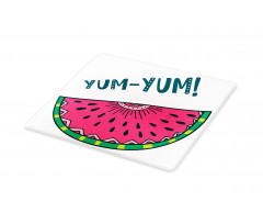 Tasty Watermelon Slice Yum Yum Cutting Board