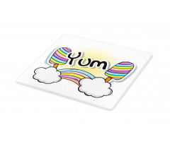 Rainbow Clouds and Popsicle Cutting Board