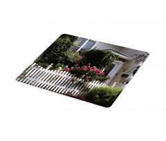 Floral Cozy House Garden Art Cutting Board