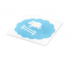 Counting Sheep Cloud Jumping Cutting Board