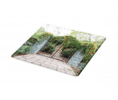 Wrought Floral Garden Gate Cutting Board