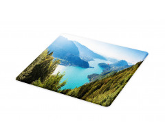 Aerial Annecy Lake Pine Cutting Board