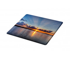 Sunset over Lake Horizon Cutting Board