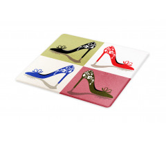 Floral Ornamental Shoes Cutting Board