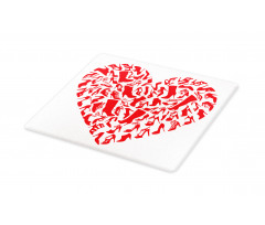 Heart Shoe Silhouettes Cutting Board