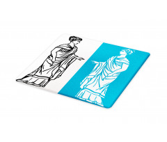 Greek Woman with Long Tunic Cutting Board