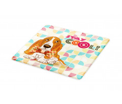 Basset Hound Dog with Bow Cutting Board