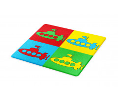 Nursery Pictogram Squares Cutting Board