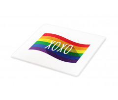 Waving Rainbow Flag Acronym Cutting Board