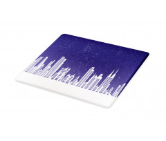 New York Skyline Starry Night Cutting Board