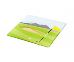 Teeing Box and Flag Golf Field Cutting Board