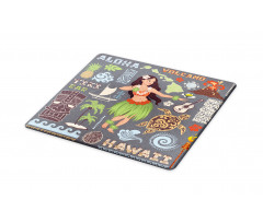 Tribal Aloha Retro Folks Cutting Board