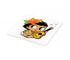 Girl Playing the Ukelele Cutting Board