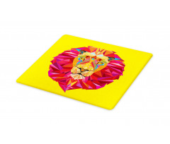 Geometric Lion Face Cutting Board