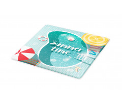 Top View Swimming Pool Cutting Board