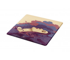 Abstract Floral Art Woman Cutting Board