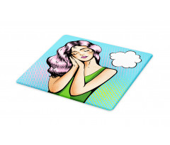 Girl Sleeping Retro Pop Art Cutting Board